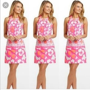 Lily Pulitzer Pearl Shift Pansy Dance Dress Neon